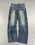 Vintage Flared Oniarai Hip Hop Japanese Jeans 00s
