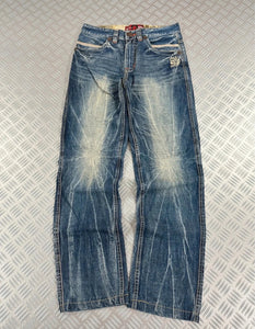 Vintage Flared Oniarai Hip Hop Japanese Jeans 00s