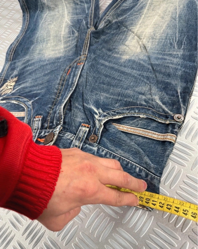 Vintage Flared Oniarai Hip Hop Japanese Jeans 00s