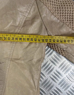 Leather Bomber Jacket Vintage Suède 90s boxy fit
