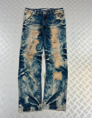 Vintage Flared y2k Hip hop Japanese jeans 2000s