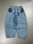 Handmade baggy balloon jeans Japanese workwear style 2000's