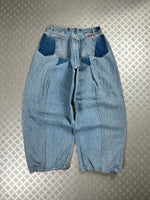 Handmade baggy balloon jeans Japanese workwear style 2000's