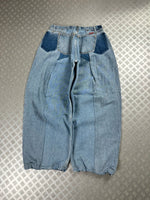 Handmade baggy balloon jeans Japanese workwear style 2000's