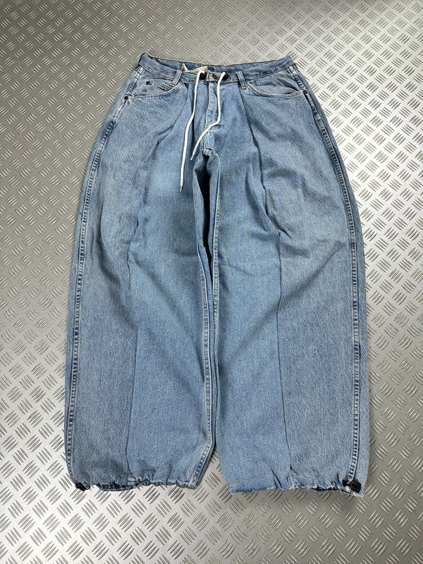 Handmade baggy balloon jeans Japanese workwear style 2000's