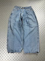 Handmade baggy balloon jeans Japanese workwear style 2000's