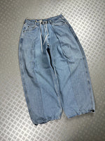 Handmade baggy balloon jeans Japanese workwear style 2000's