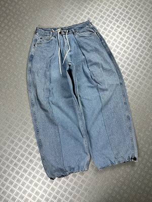 Handmade baggy balloon jeans Japanese workwear style 2000's