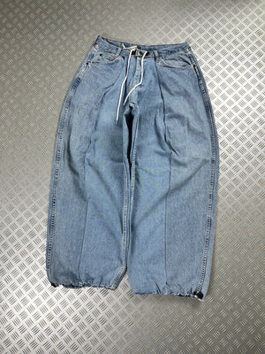 Handmade baggy balloon jeans Japanese workwear style 2000's