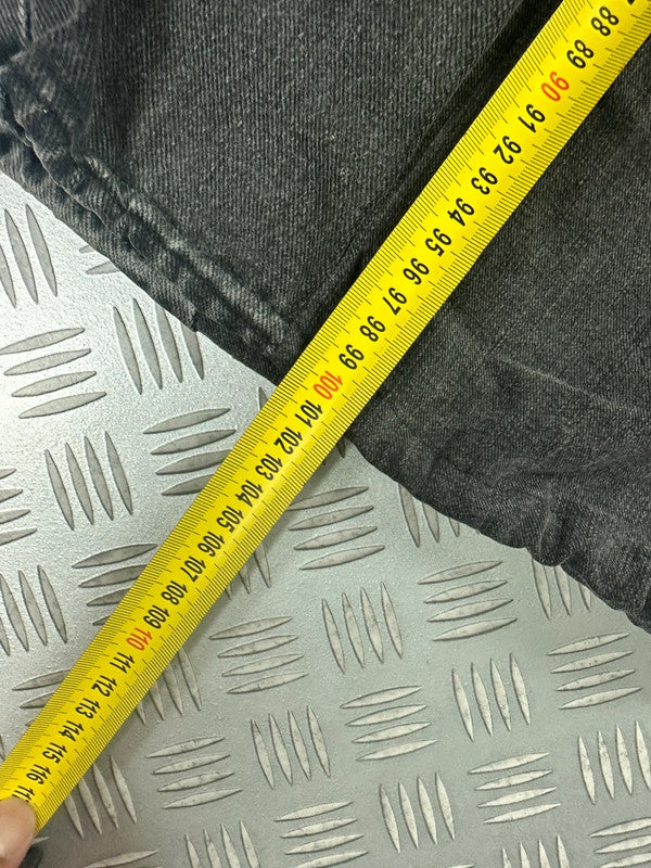 Handmade baggy balloon jeans  black Japanese workwear style 2000's