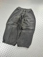 Handmade baggy balloon jeans  black Japanese workwear style 2000's