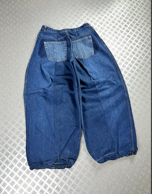 Vintage Hip Hop y2k Super Baggy Balloon Jeans 2000s Japanese style