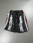 Vintage Hip Hop y2k Patchwork Coquette Baggy Jorts 00s
