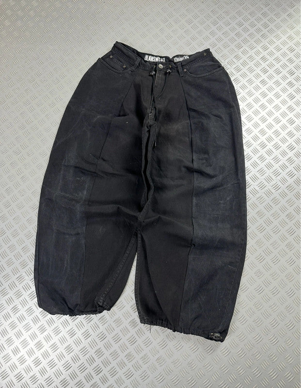 Vintage Balloon y2k Hip Hop Denim Baggy Jeans 2000s Japanese style rare piece