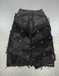 Vintage Hip Hop Patchwork y2k Distressed Baggy opium Jeans 2000s