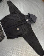 Y2k bomber Hooded full zip Up Jacket Carhartt boxy fit 2000s handmade
