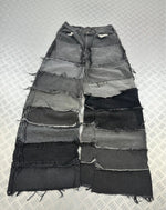 Vintage Patchwork Distressed Hip hop denim y2k Baggy Jeans 2000s