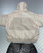 Y2k bomber Hooded full zip Up Jacket Carhartt boxy fit 2000s handmade