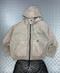 Y2k bomber Hooded full zip Up Jacket Carhartt boxy fit 2000s handmade