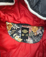 Vintage Sukajan Souvenir Karakuri Tamashi Y2k Hip Hop Japanese Full zip Up Hooded Jacket 90s