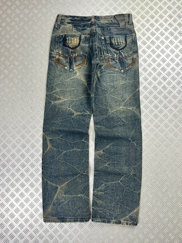 Vintage Hip Hop Faded Baggy Jeans 2000s