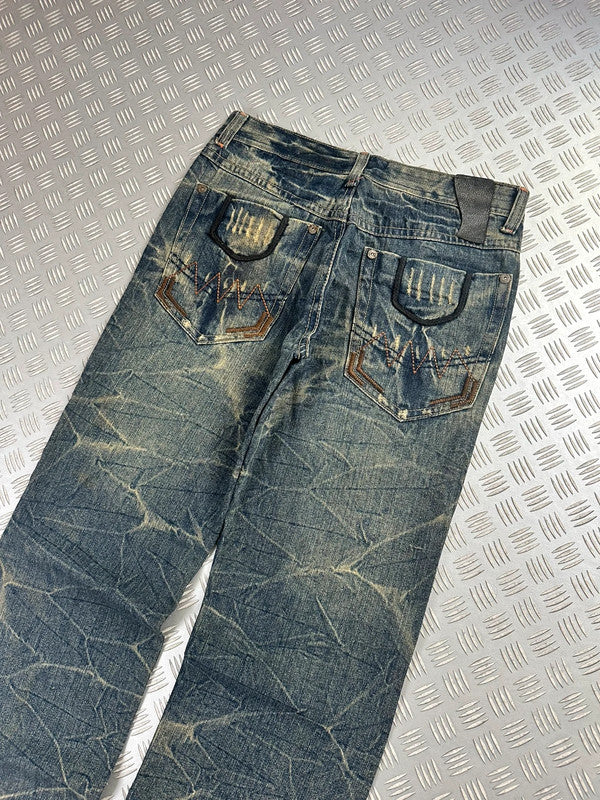 Vintage Hip Hop Faded Baggy Jeans 2000s
