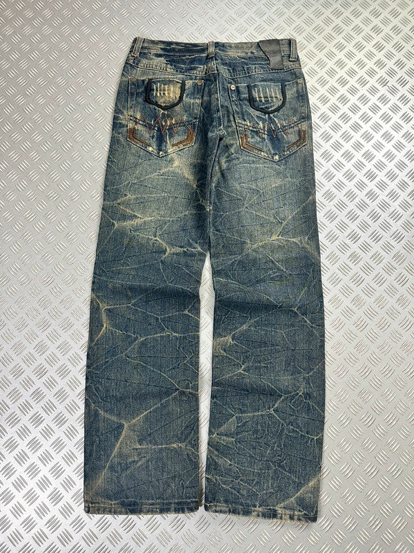 Vintage Hip Hop Faded Baggy Jeans 2000s