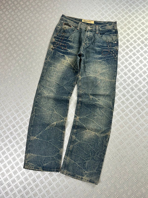 Vintage Hip Hop Faded Baggy Jeans 2000s