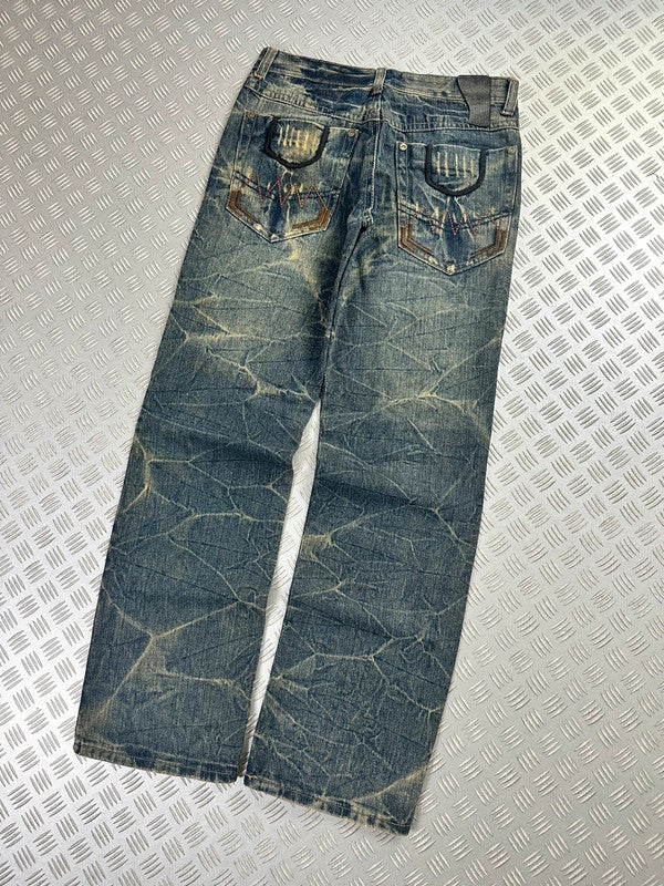 Vintage Hip Hop Faded Baggy Jeans 2000s
