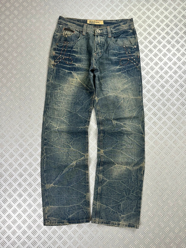 Vintage Hip Hop Faded Baggy Jeans 2000s