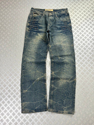 Vintage Hip Hop Faded Baggy Jeans 2000s