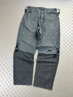 Vintage Fubu collection hip hop parachute baggy jeans 00s