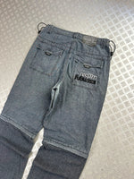 Vintage Fubu collection hip hop parachute baggy jeans 00s