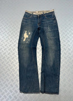 Vintage Distressed y2k japanese jeans 90s