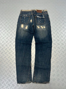Vintage Distressed y2k japanese jeans 90s