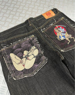 Vintage RMC Hip Hop Denim Y2K Baggy Jeans 2000s rare collection