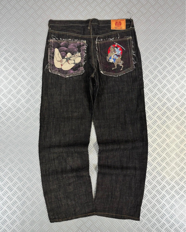 Vintage RMC Hip Hop Denim Y2K Baggy Jeans 2000s rare collection
