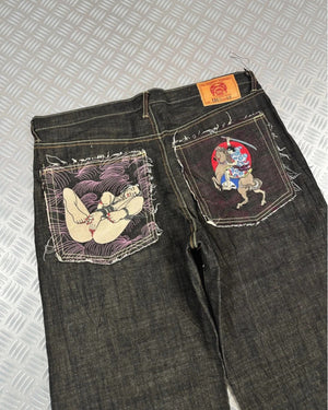 Vintage RMC Hip Hop Denim Y2K Baggy Jeans 2000s rare collection