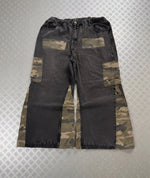 Vintage Hip Hop Patchwork y2k Baggy Jeans 2000s rare piece