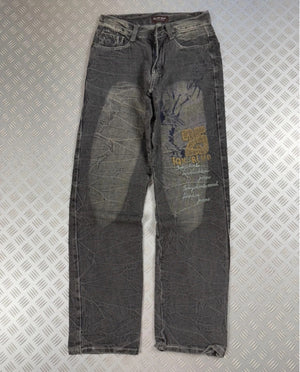 Vintage Hip Hop Faded y2k Japanese jeans 2000s