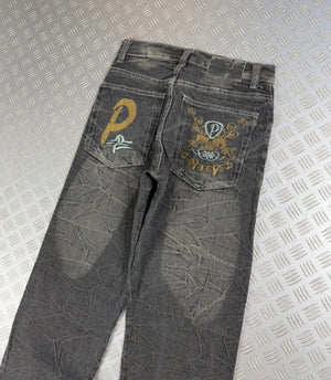 Vintage Hip Hop Faded y2k Japanese jeans 2000s