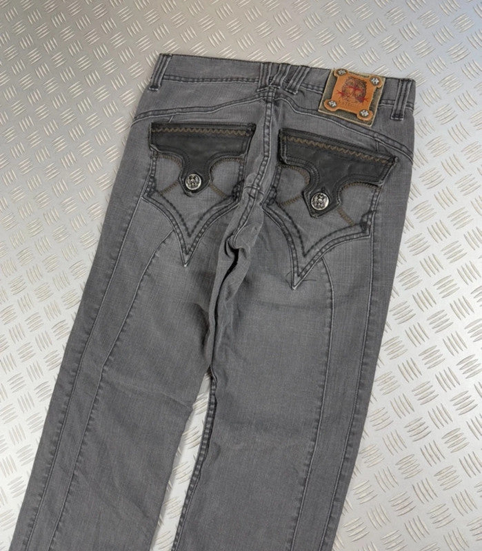 Vintage Tribal Hip hop Faded y2k Baggy jeans 00s