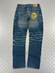 Vintage Big Train y2k Japanese Embroidered jeans 2000s