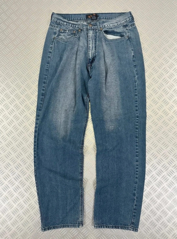 Vintage Tribal y2k Hip hop Baggy jeans 2000s Wide Leg Japanese édit