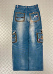 Vintage Hip hop y2k Flared Baggy jeans 00s