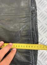 Leather Bomber Jacket Offset Vintage Suede 90s boxy fit