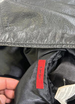 Leather Bomber Jacket Offset Vintage Suede 90s boxy fit