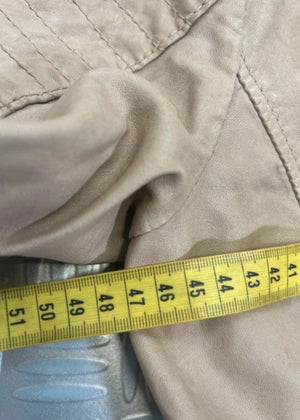 Leather Bomber Jacket Vintage Suède 90s boxy fit