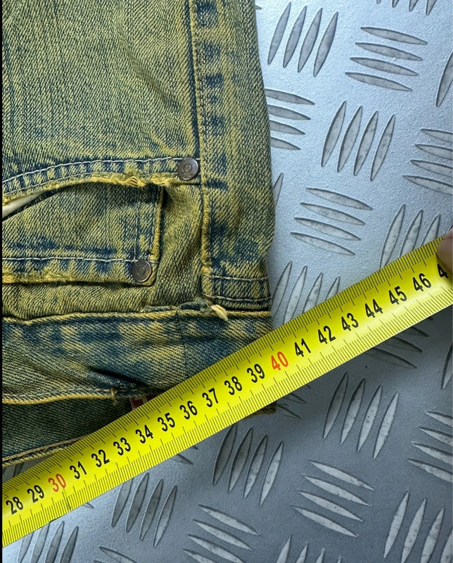 Vintage Baggy Jorts handmade 2000s Distressed y2k jnco style