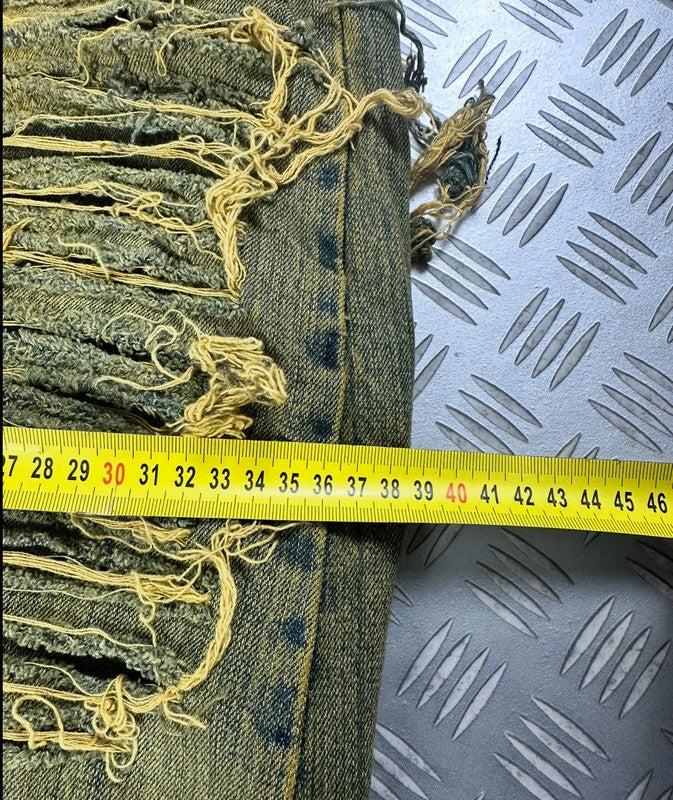 Vintage Baggy Jorts handmade 2000s Distressed y2k jnco style